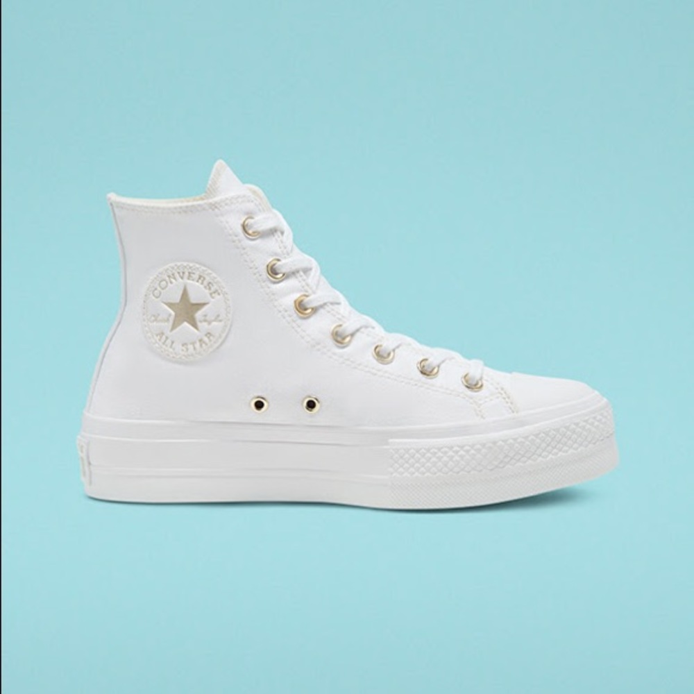 RARE Elevated Gold Platform Chuck Taylor All Star
